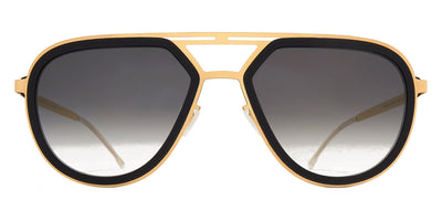 Mykita® CYPRESS MYK CYPRESS MH7 Pitch Black/Glossy Gold / Raw Black Gradient 54 - MH7 Pitch Black/Glossy Gold / Raw Black Gradient Sunglasses