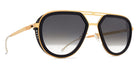 Mykita® CYPRESS MYK CYPRESS MH7 Pitch Black/Glossy Gold / Raw Black Gradient 54 - MH7 Pitch Black/Glossy Gold / Raw Black Gradient Sunglasses