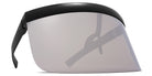 Mykita® DAISUKE MYK DAISUKE MD1 Pitch Black / Silver Flash Shield 165 - MD1 Pitch Black / Silver Flash Shield Sunglasses