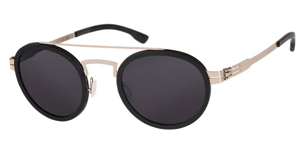 Ic! Berlin® Dakota ICB IC0031 Dakota 05A 50 - Bronze-Black-Rough/Smoke Lenses Sunglasses