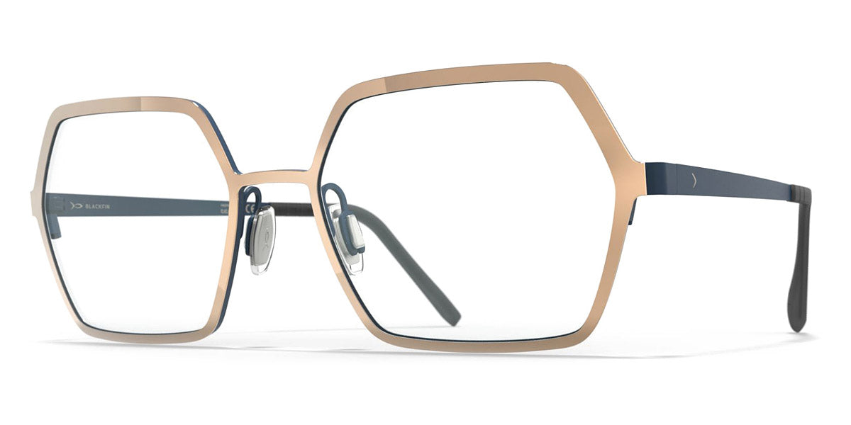 Blackfin® DANZICA BLF DANZICA 1377 54 - Amber Gold/Dark Blue Eyeglasses