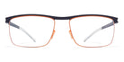 Mykita® DARCY MYK DARCY Indigo/Orange 54 - Indigo/Orange Eyeglasses