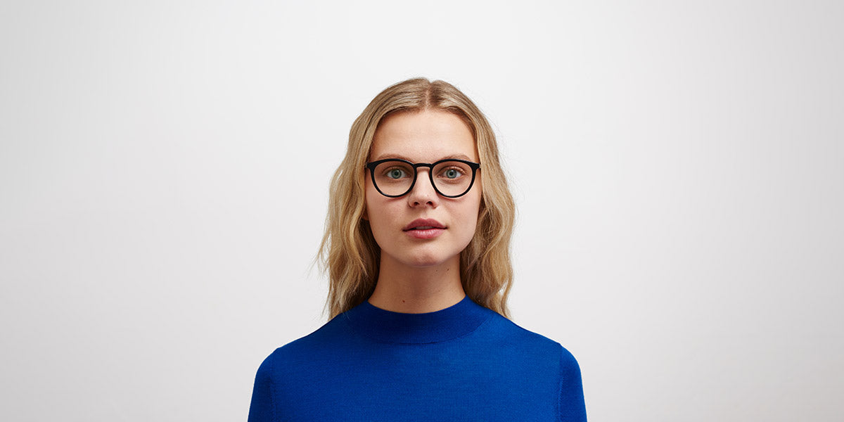 Mykita® DAVU MYK DAVU C123 Black/Silk Black 49 - C123 Black/Silk Black Eyeglasses