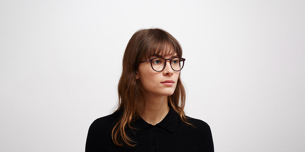 Mykita® DAVU MYK DAVU C126 Burgundy/Silk Purple Broncco 49 - C126 Burgundy/Silk Purple Broncco Eyeglasses
