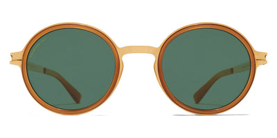 Mykita® DAYO MYK DAYO A56 Glossy Gold/Brown Dark Brown / Polarized Pro Green 15 46 - A56 Glossy Gold/Brown Dark Brown / Polarized Pro Green 15 Sunglasses