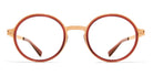 Mykita® DAYO MYK DAYO A60 Champagne Gold/Pine Honey 46 - A60 Champagne Gold/Pine Honey Eyeglasses