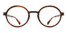 Mykita® DAYO MYK DAYO A61 Dark Brown/Zanzibar 46 - A61 Dark Brown/Zanzibar Eyeglasses