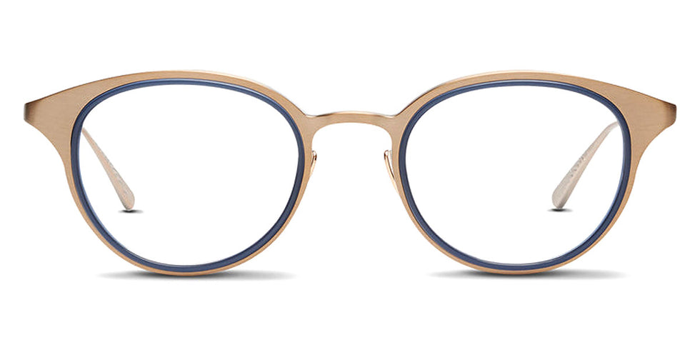 SALT.® DEVON-V SAL DEVON-V CPAG 49 - Copper/Antique Gold with Indigo Blue Inserts Eyeglasses