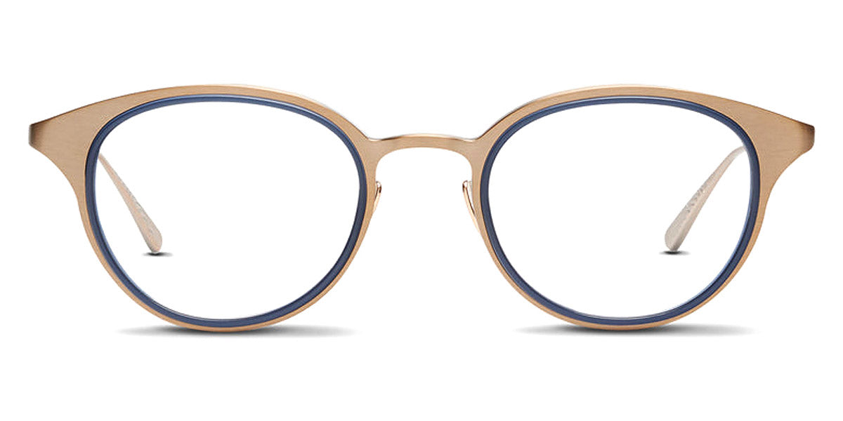 SALT.® DEVON-V SAL DEVON-V CPAG 49 - Copper/Antique Gold with Indigo Blue Inserts Eyeglasses