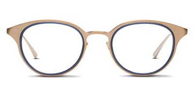 SALT.® DEVON-V SAL DEVON-V CPAG 49 - Copper/Antique Gold with Indigo Blue Inserts Eyeglasses
