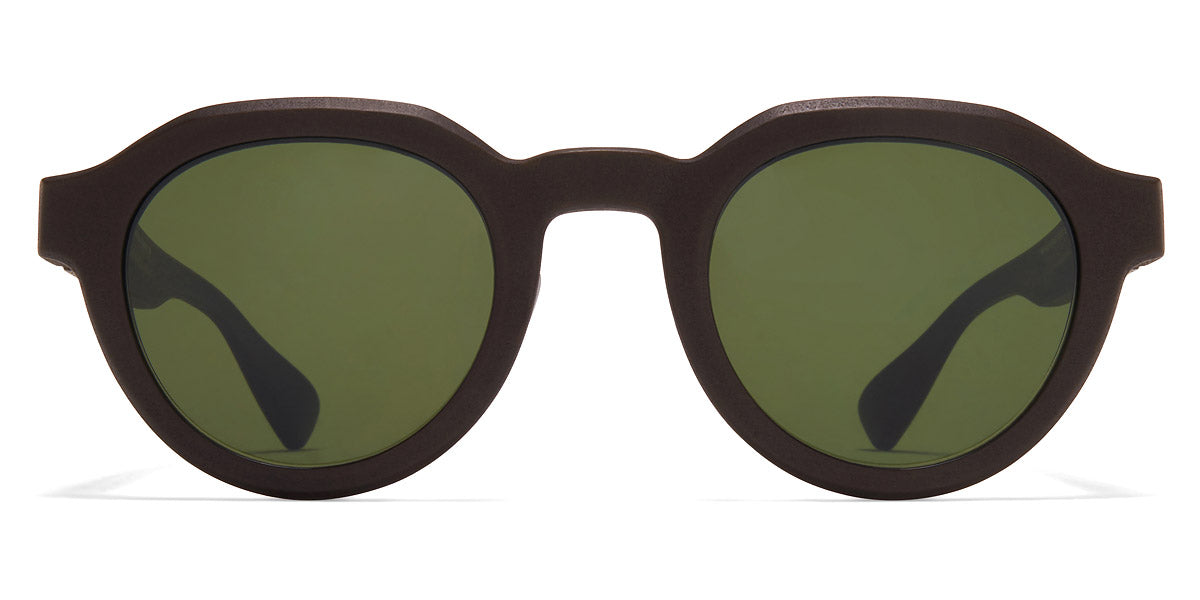 Mykita® DIA MYK DIA MD22 Ebony Brown / Green Solid 47 - MD22 Ebony Brown / Green Solid Sunglasses