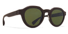 Mykita® DIA MYK DIA MD22 Ebony Brown / Green Solid 47 - MD22 Ebony Brown / Green Solid Sunglasses