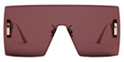 Dior® 30Montaigne M1U D 30MTM1UXR B0D0 142 - Shiny Gold / Lenses Bordeaux Organic Sunglasses