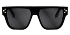 Dior® CD DIAMOND S6I CD CD DIAMOND S6I 10A0 55 - Shiny Black / Lenses Smoke Organic Sunglasses