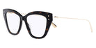 Dior® MISSDIORO B3I CD MISSDIORO B3I 2200 52 - Metal Shiny Dark Havana / Lenses Clear Organic Eyeglasses