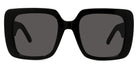 Dior® WILDIOR S3U CD WILDIOR S3U 10A0 55 - Shiny Black / Lenses Smoke Organic Sunglasses