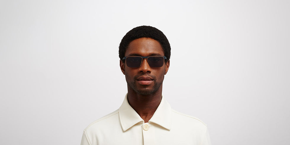 Mykita® DONOVAN MYK DONOVAN Indigo/Orange / Polarized Pro Hi-Con Grey 55 - Indigo/Orange / Polarized Pro Hi-Con Grey Sunglasses