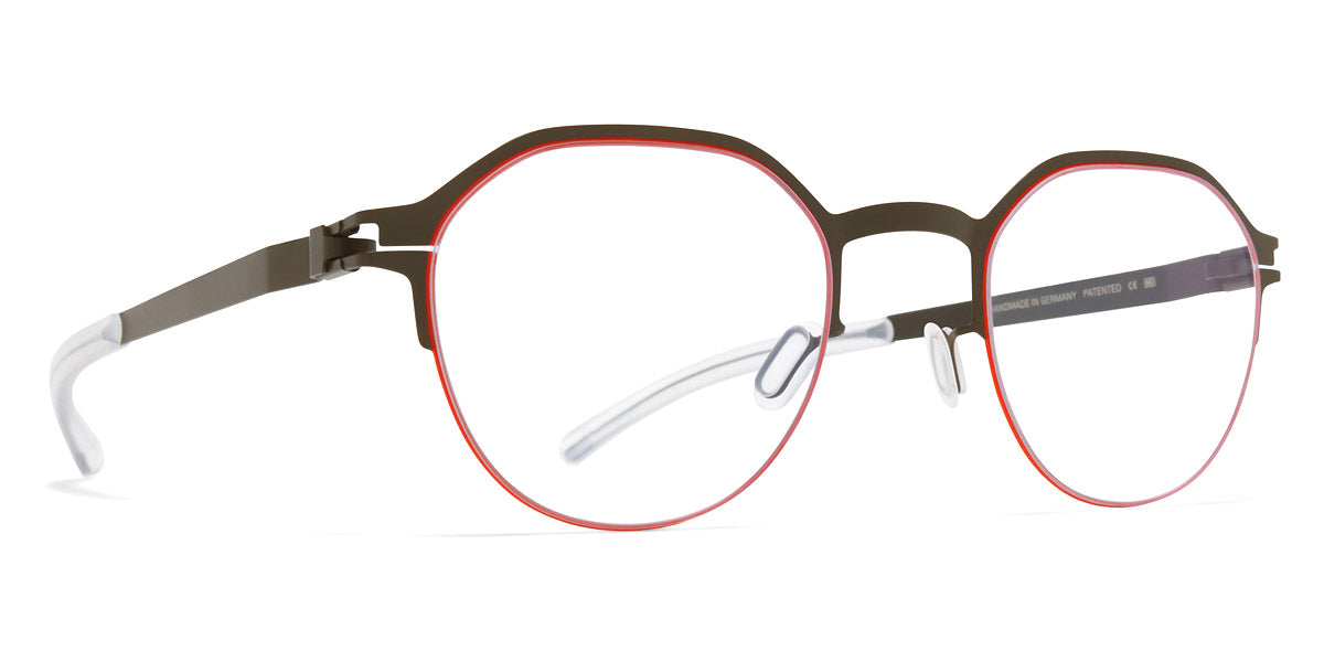 Mykita® DORIAN MYK DORIAN Camougreen/Tangerine 45 - Camougreen/Tangerine Eyeglasses
