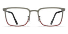 Blackfin® DOVER BLF Dover 1437 53 - Gunmetal Gray/Mahogany Red Eyeglasses