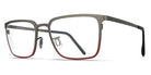Blackfin® DOVER BLF Dover 1437 53 - Gunmetal Gray/Mahogany Red Eyeglasses