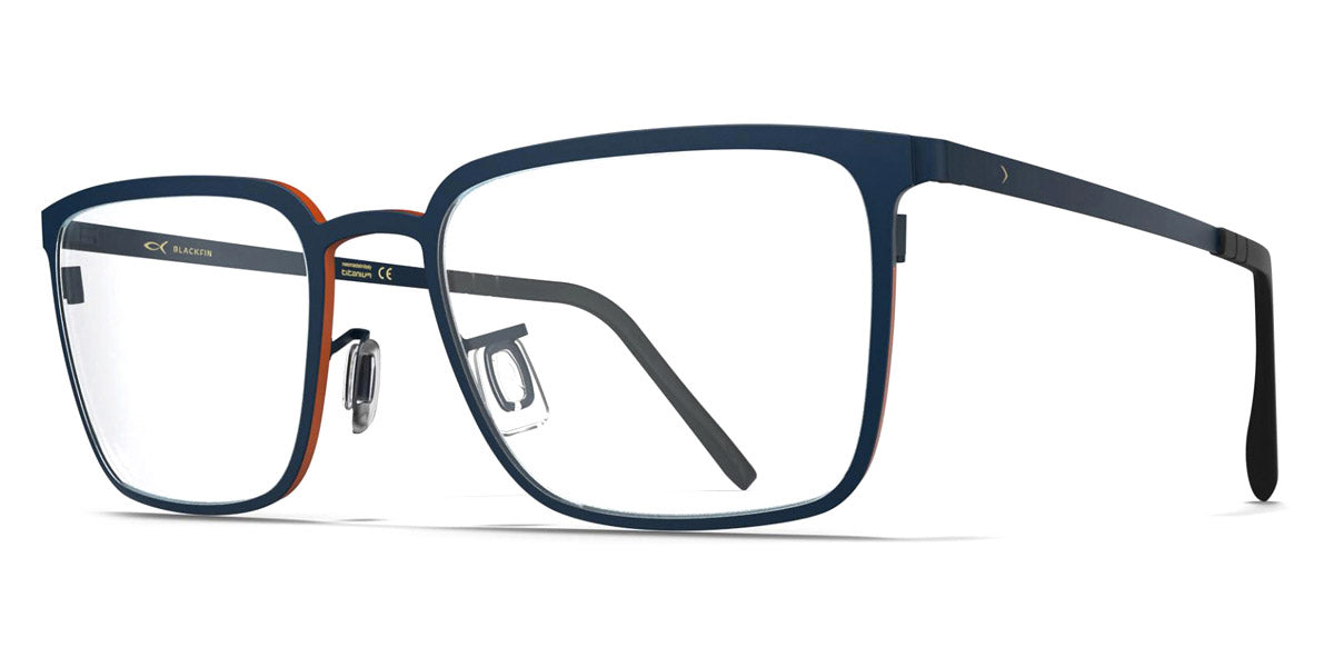 Blackfin® DOVER BLF Dover 1762 53 - Shadow Dark Blue/Space Orange Eyeglasses