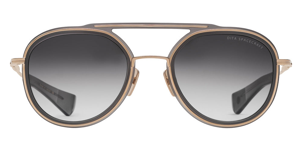 Dita® Spacecraft Sunglasses DT 19017-D-GLD-GRY-52 52 - White Gold/Matte Crystal Grey