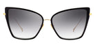 Dita® Sunbird Sunglasses DT 21013-A-BLK-GLD-59-Z 59 - Black/Gold