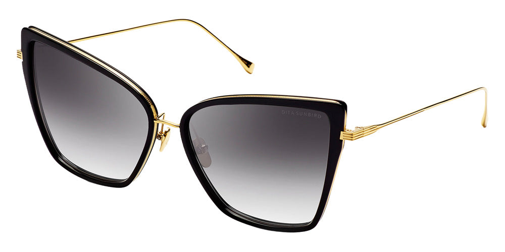 Dita® Sunbird Sunglasses DT 21013-A-BLK-GLD-59-Z 59 - Black/Gold