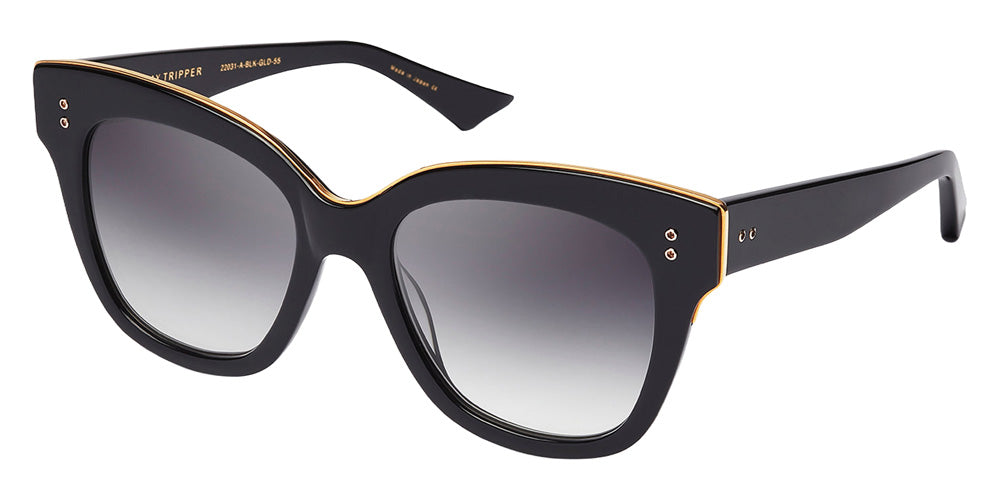 Dita® DAY TRIPPER Sunglasses DT 22031-A-BLK-GLD-55-Z 55 - Black/18K Gold