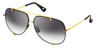 Dita® TALON Sunglasses DT 23007-A-BLK-GLD-62-Z 62 - Black/Yellow Gold