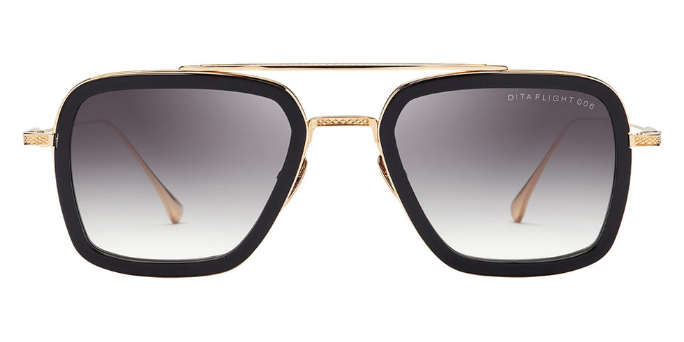 Dita® FLIGHT.006 Sunglasses DT 7806-B-BLK-GLD-52-Z 52 - Matte Black/14K Gold