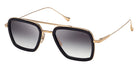 Dita® FLIGHT.006 Sunglasses DT 7806-B-BLK-GLD-52-Z 52 - Matte Black/14K Gold
