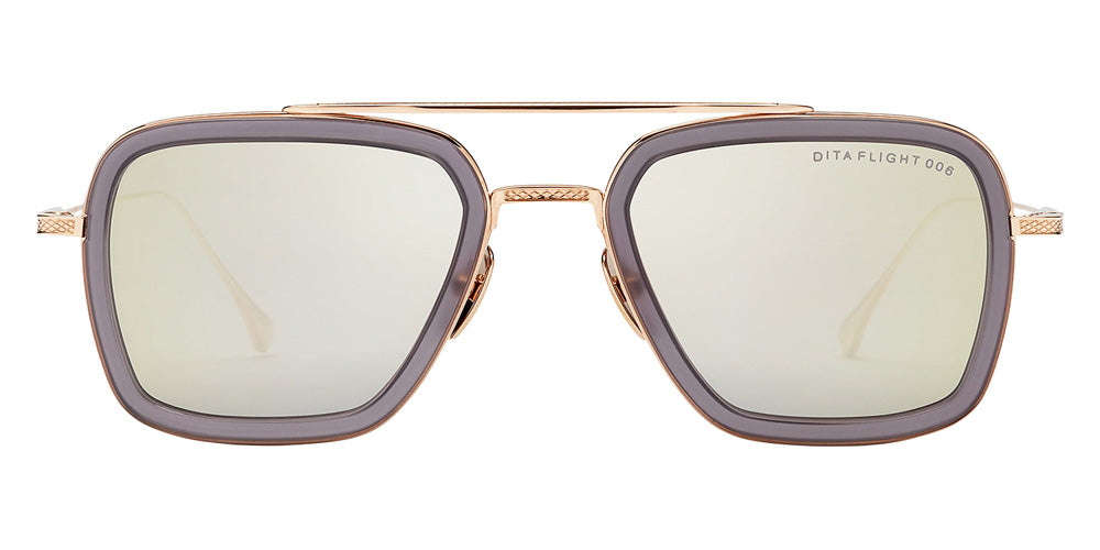Dita® FLIGHT.006 Sunglasses DT 7806-C-GRY-GLD-52-Z 52 - Matte Grey Crystal/12K Gold