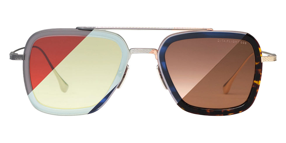 Dita® FLIGHT.006x Sunglasses DT 7806-E-BLK-RGD-52-Zx 52 - ROSE GOLD