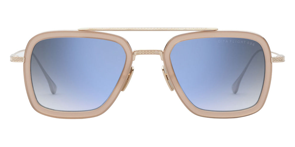 Dita® FLIGHT.006 Sunglasses DT 7806-U-GLD-PNK-52 52 - White Gold/Dusty Pink