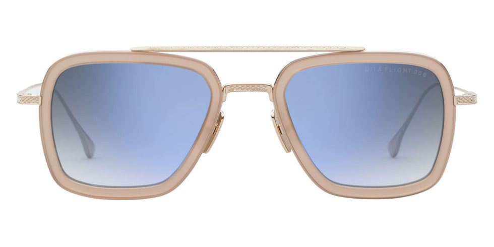 Dita® FLIGHT.006 Sunglasses DT 7806-U-GLD-PNK-52 52 - White Gold/Dusty Pink