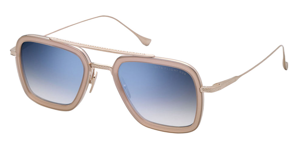 Dita® FLIGHT.006 Sunglasses DT 7806-U-GLD-PNK-52 52 - White Gold/Dusty Pink