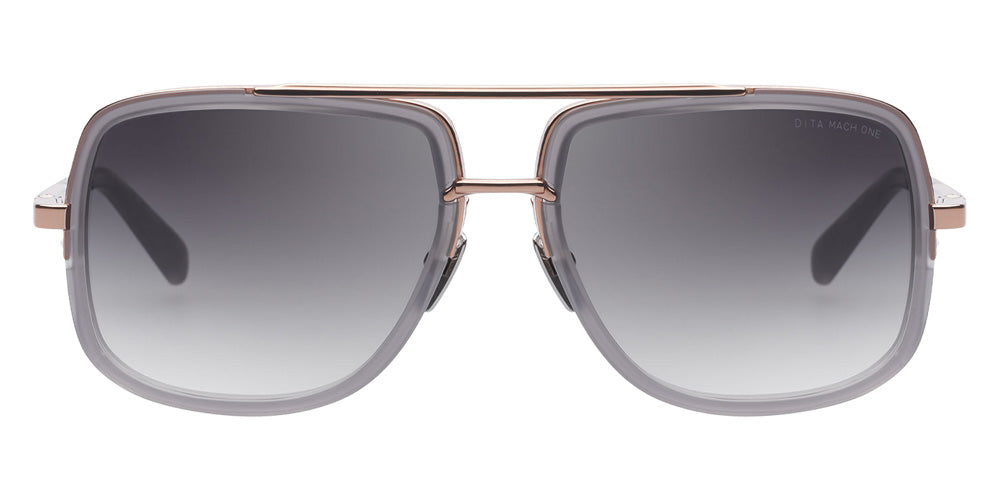 Dita® MACH-ONE Sunglasses DT DRX-2030-S-GRY-RGD-59-Z 59 - Satin Crystal Grey Rose Gold