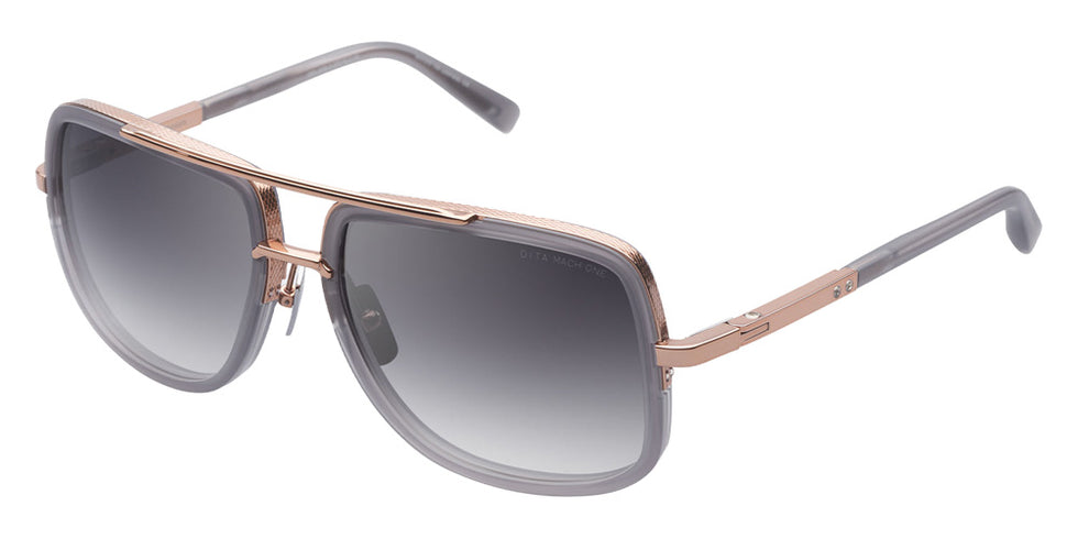 Dita® MACH-ONE Sunglasses DT DRX-2030-S-GRY-RGD-59-Z 59 - Satin Crystal Grey Rose Gold