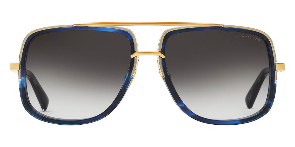 Dita® MACH-ONE Sunglasses DT DRX-2030-X-GLD-BLU-59 59 - Yellow Gold/Blue Swirl