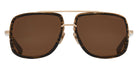 Dita® MACH-ONE Sunglasses DT DRX-2030-Y-GLD-TIM-59 59 - White Gold/Burnt Timber