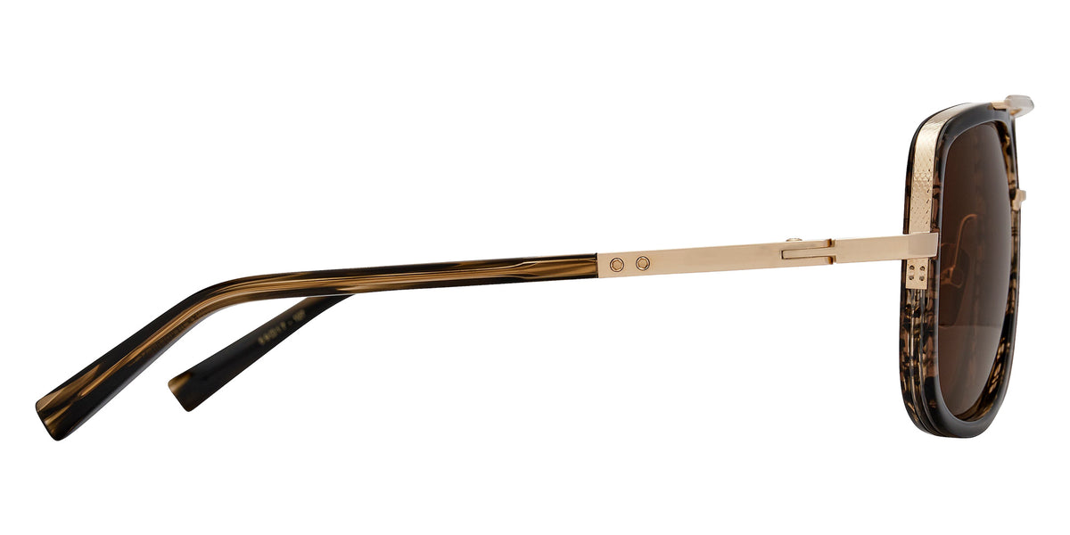 Dita® MACH-ONE Sunglasses DT DRX-2030-Y-GLD-TIM-59 59 - White Gold/Burnt Timber
