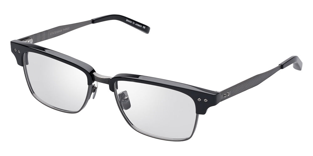 Dita® STATESMAN-THREE Eyeglasses DT DRX-2064-A-BLK-SLV-52-Z 52 - Black-Antique Silver