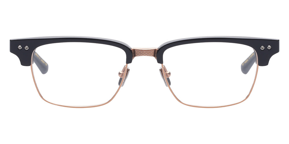 Dita® STATESMAN-THREE Eyeglasses DT DRX-2064-F-BLK-RGD-52-Z 52 - Black-Rose Gold