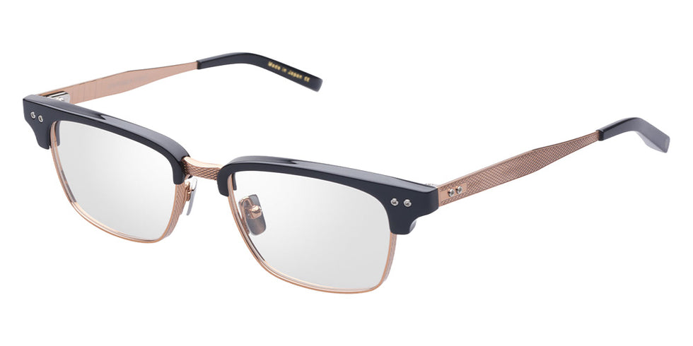 Dita® STATESMAN-THREE Eyeglasses DT DRX-2064-F-BLK-RGD-52-Z 52 - Black-Rose Gold