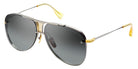Dita® Decade-Two Sunglasses DT DRX-2082-A-SLV-GLD-62-Z 62 - Black Palladium/Yellow Gold