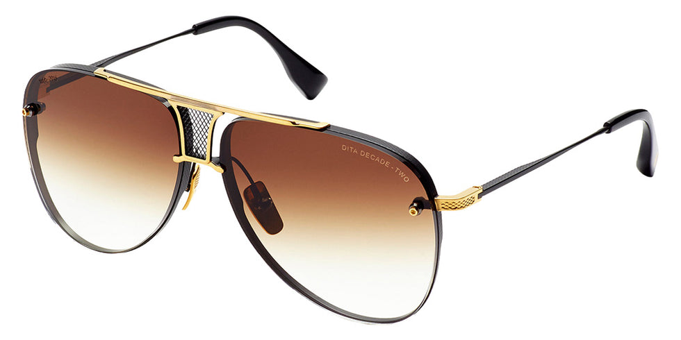 Dita® Decade-Two Sunglasses DT DRX-2082-B-BLK-GLD-62-Z 62 - Black/Gold
