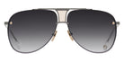 Dita® Decade-Two Sunglasses DT DRX-2082-M-SIL-GLD-62 62 - Antique Silver/White Gold