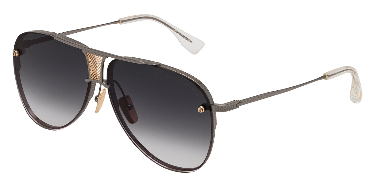 Dita® Decade-Two Sunglasses DT DRX-2082-M-SIL-GLD-62 62 - Antique Silver/White Gold