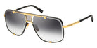 Dita® MACH-FIVE Sunglasses DT DRX-2087-A-BLK-GLD-64-Z 64 - Matte Black/Yellow Gold